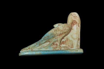 1 5/8" x 1/8" Egyptian Pendant, Pelican Amulet, Late Kingdom