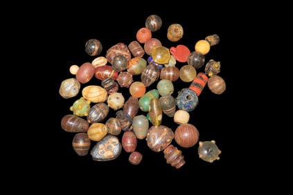 Grouping of Antique Trade Beads From Around The World, Some Possibly Ancient