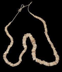 20" Length of Mississippian Beads from Fulton Co. Illinois, Found by John Grotte