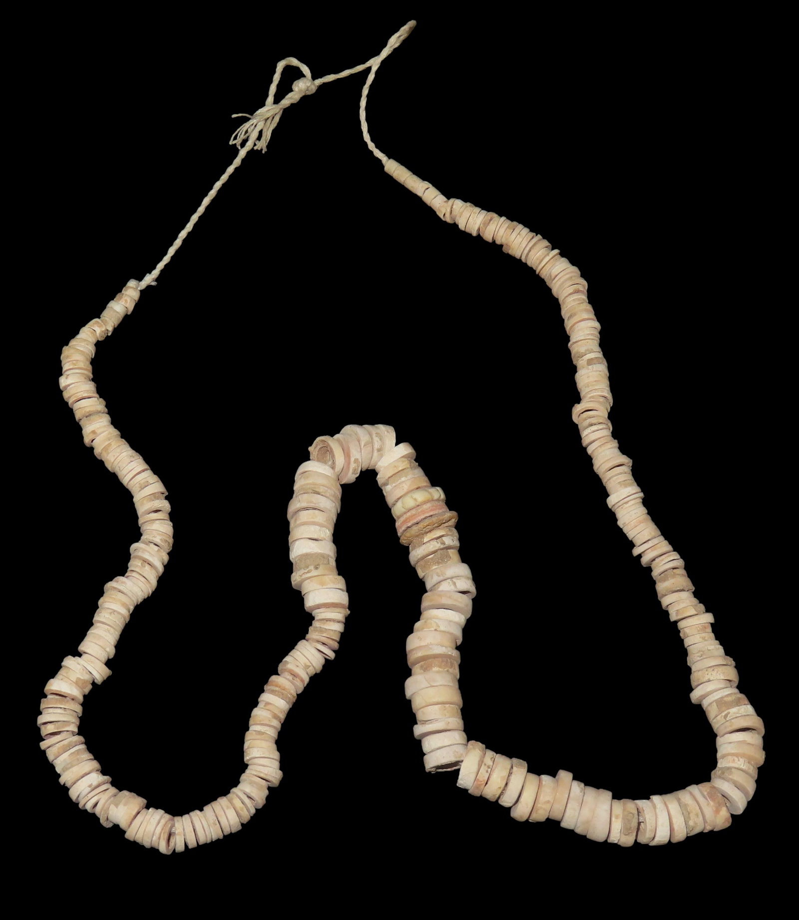 20" Length of Mississippian Beads from Fulton Co. Illinois, Found by John Grotte: 20" Length of Mississippian Beads from Fulton Co. Illinois, Found by John Grotte