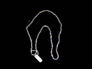 31" Strand of Trade Beads, Found in Adams Co. Mississippi, Motley COA, Ex-Gene Johns and Frank Moras