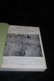Book Containing Illinois State Archaeological Journal's Bound Together Featuring Publications from J