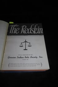 Book Containing Multiple Publications of The Red Skin by The Genuine Indian Relic Society, Inc., Fou