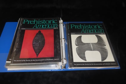 Binder of Prehistoric Artifacts 1989 & Prehistoric America 1990 - 1992, Contains 4 Publications of P