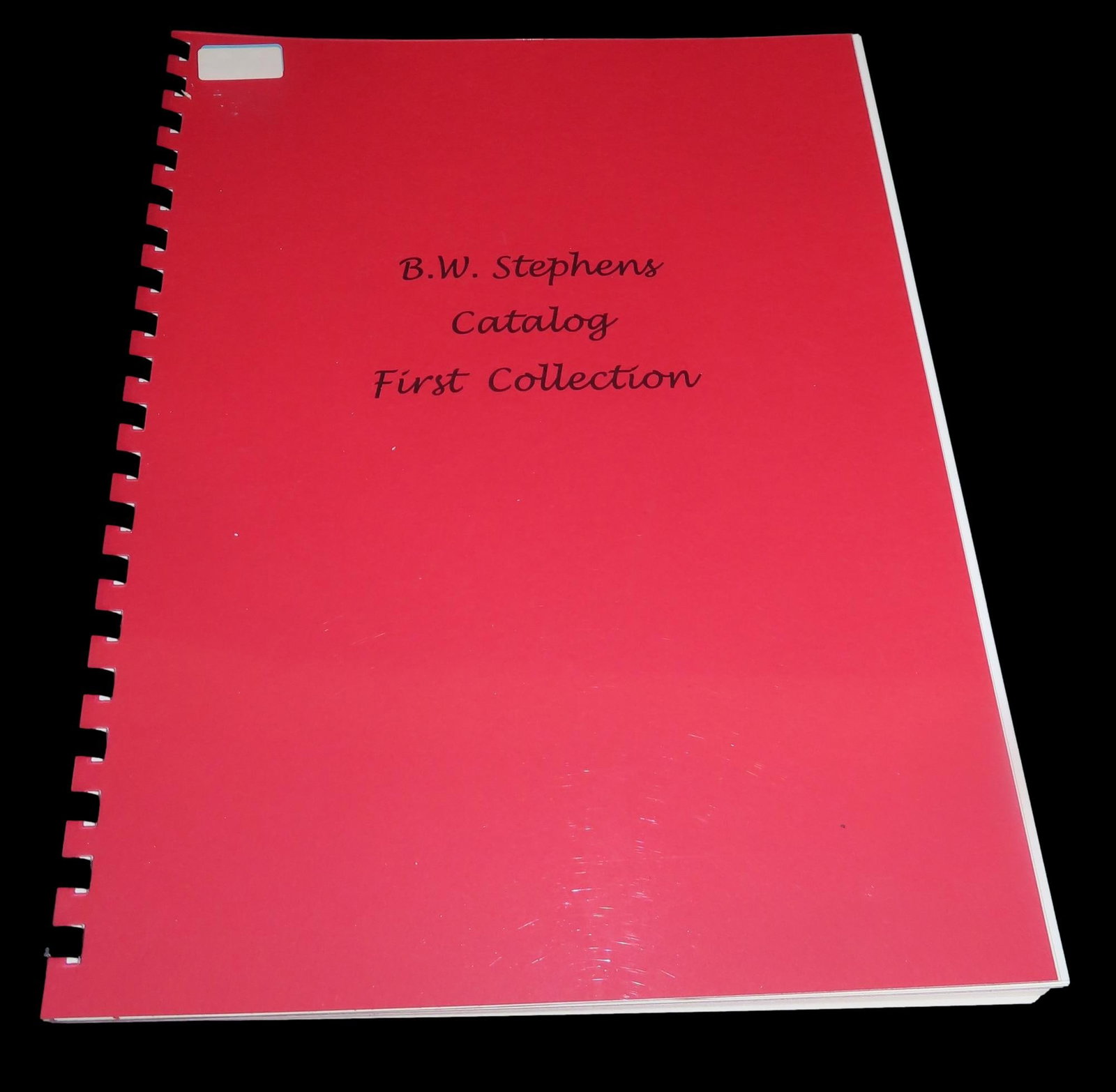 Bound Copy of the B.W. Stephens Catalog First Collection: Bound Copy of the B.W. Stephens Catalog First Collection