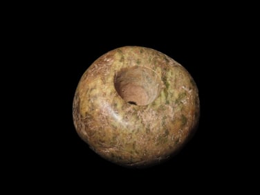 1 5/16"Pre-Columbian Jade Bead