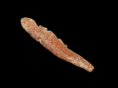 2 11/16" Lizard Effigy Shell Pendant