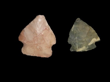 Lot of 2 Palmer Corner Notch Pts., found in Illinois