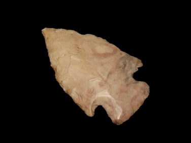 2 1/2" Colorful Grand, heavy creek staining on one side, some edge dings, found in Missouri