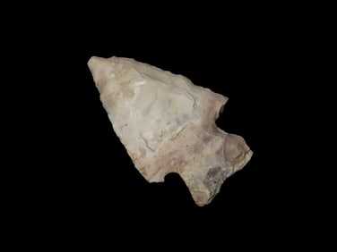 1 3/4" Corner Notch, Native American Arrowhead