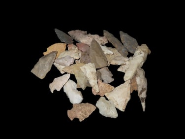 Group of Native American Arrowheads