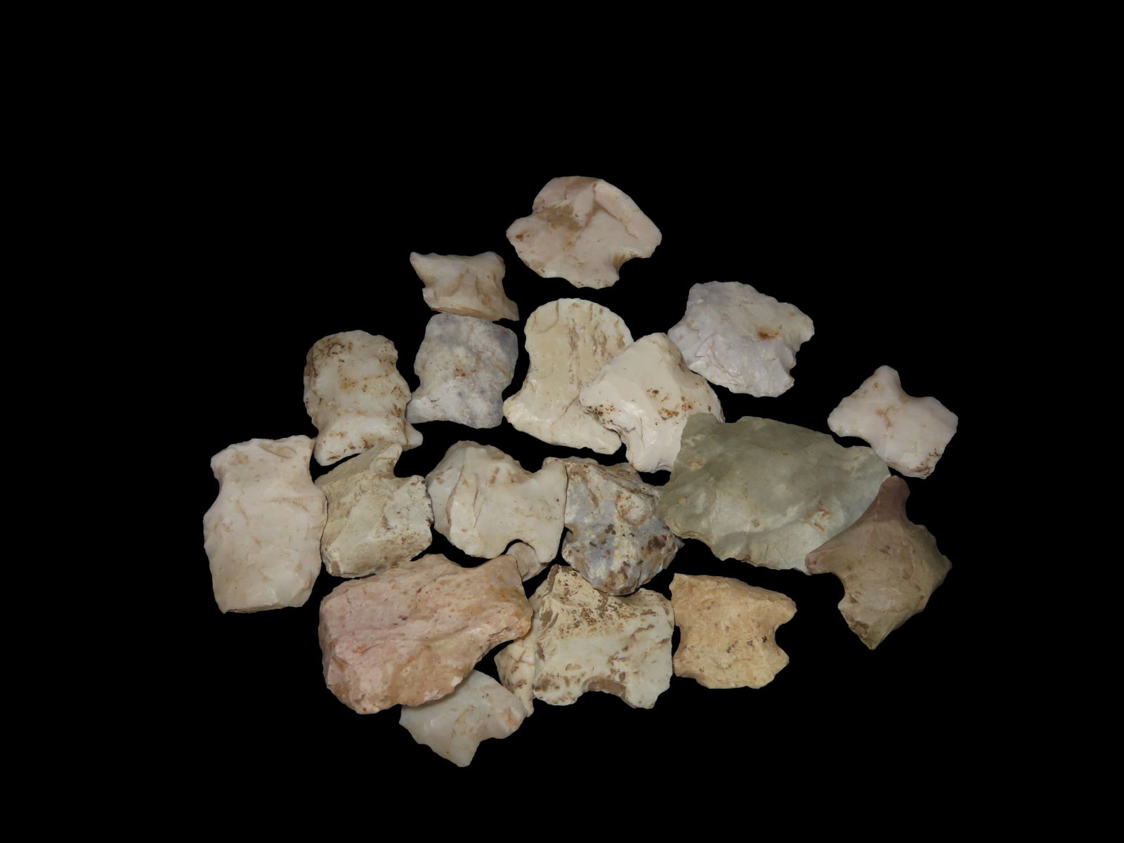 Lot of Native American Blunt Thumb Scrapers (1 of 4)