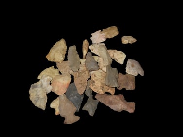 Group of Native American Arrowheads