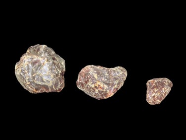 Lot of 3 Raw Garnets