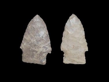 Lot of 2 Square Stem Native American Pts.