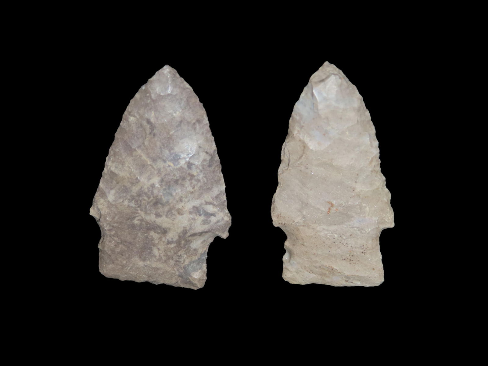 Lot of 2 Square Stem Native American Pts. (1 of 3)