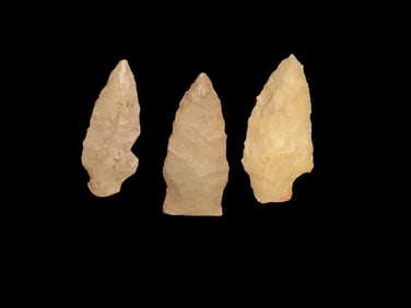 Group of 3 Native American Arrowheads