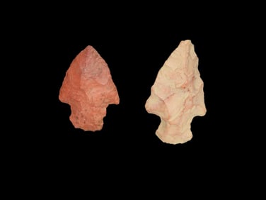 Lot of 2 Square Stem Native American Pts.