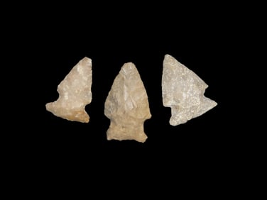 Group of 3 Native American Arrowheads