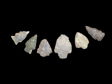Group of Native American Arrowheads