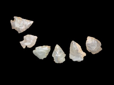 Group of Native American Arrowheads