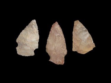 Group of 3 Native American Arrowheads