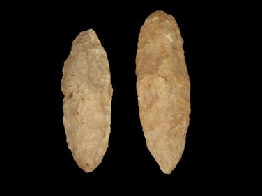 Pair of Ovoid Blades, Native American
