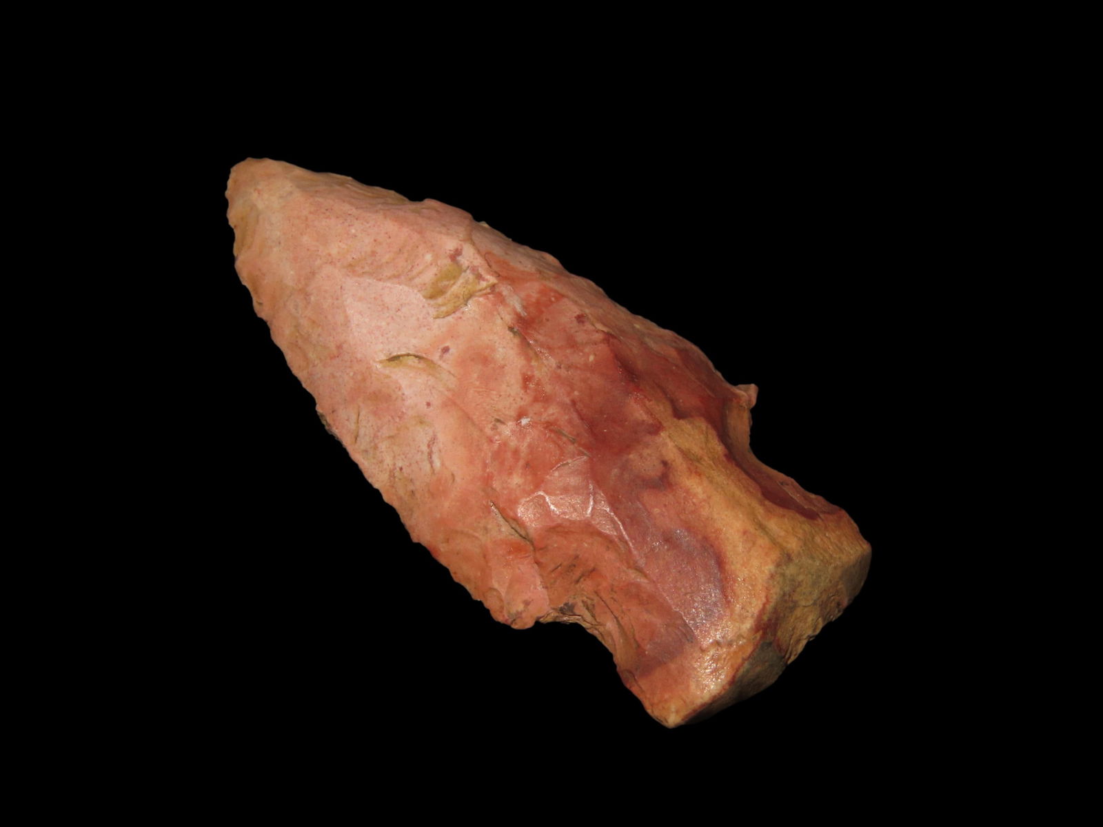 1 3/4" Very Colorful Hardin, Likely Creek Stained, Native American Arrowhead (1 of 5)