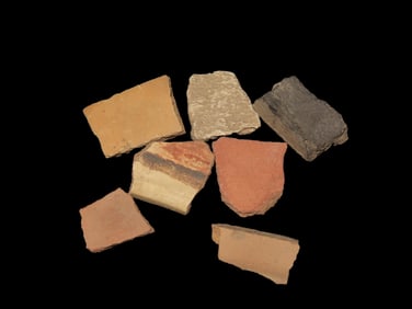 Grouping of Various Pottery Shards, Believed To Be Ancient