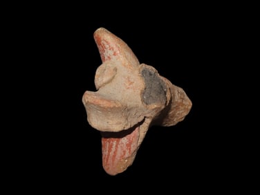 Broken Piece of PreColumbian Pottery Effigy