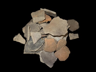 Grouping of Various Pottery Shards, Believed To Be Ancient