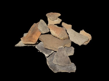 Grouping of Various Pottery Shards, Believed To Be Ancient