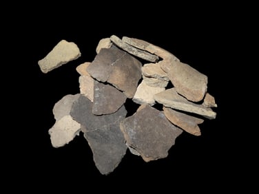 Grouping of Various Pottery Shards, Believed To Be Ancient
