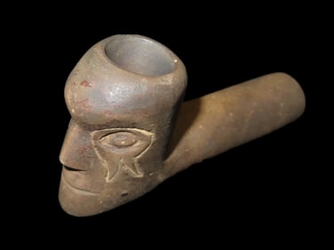 4 1/2" x 1" Human Effigy Pipe