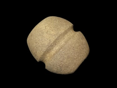 2 3/4" x 2 1/2" Grooved Bannerstone