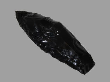 3 1/2" x 1 1/8" Obsidian Pt.