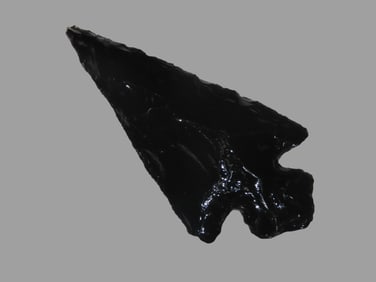 3 9/16" x 1 1/2" Obsidian Arrowhead