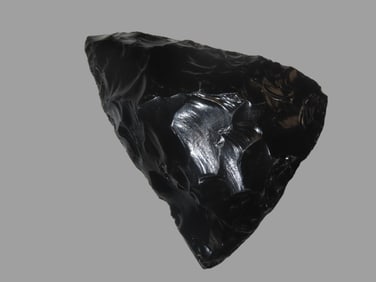 4" x 3" x 1" Obsidian Gouge/Adze/Celt