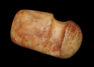 4 3/4" x 2 5/8" x 1 3/4" 3/4 Grooved Quartz Axe