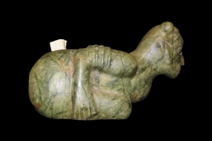 7 5/8" x 4 11/16" Plaquemine Culture Large Bound Human / Captive Pipe