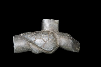 5 3/8" x 2 3/4" Steatite Bird Pipe