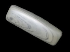 Bannerstone / Large Bead Made of Banded Slate