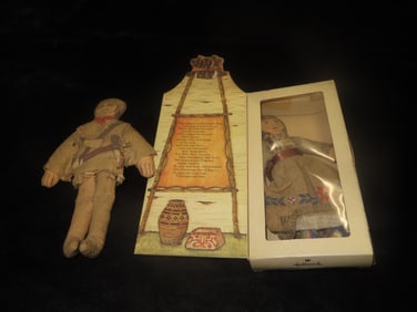 Hallmark Collectible Doll Set- Mountain Man and Indian Maid(in box)
