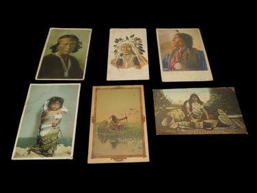 Antique Native American Themed Postcards