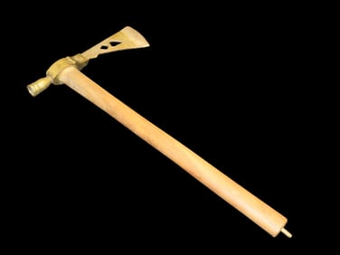 Antique Native American style ceremonial pipe tomahawk.