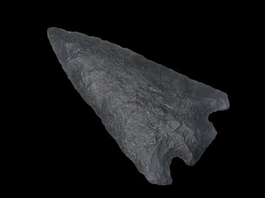 1.7/8" Columbia River Type Columbia River, Rock Creek, Oregon, Black Basalt, Very well made Ex Jim