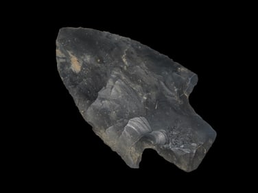 3 1/4" Adena Robbins, Miami Co., OH, Coshocton Flint, EX Jim Lee Collection, Reviewed and Approved A