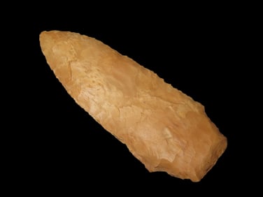 3 3/8" X 1 5/16" Benton, Buffalo River Chert, Jerry Dickey COA, EX Jerry Dickey (1993), Jim Lee,