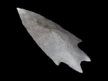 3 3/4" X 1 5/16" Pedernales, Edwards Plateau chert, Jerry Dickey COA, EX L.J. Van Slooten (2005),