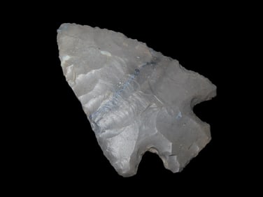 2 13/16" X 1 7/8" Hopewell, Hornstone, Jerry Dickey COA, EX Gary Mumaw (1997), Found in Mercer, OH